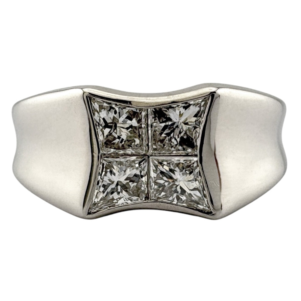 リング 指輪 10.0号 Pt900プラチナ ダイヤモンド レディース 中古