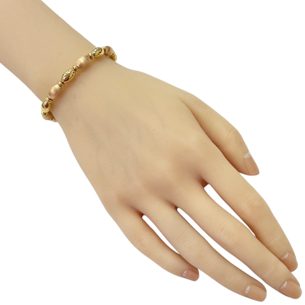 k18 18金 ブレスレット　イエローゴールド　ステーションブレスレット K18イエローゴールド ブレスレット | 112021133002 | 【公式】4