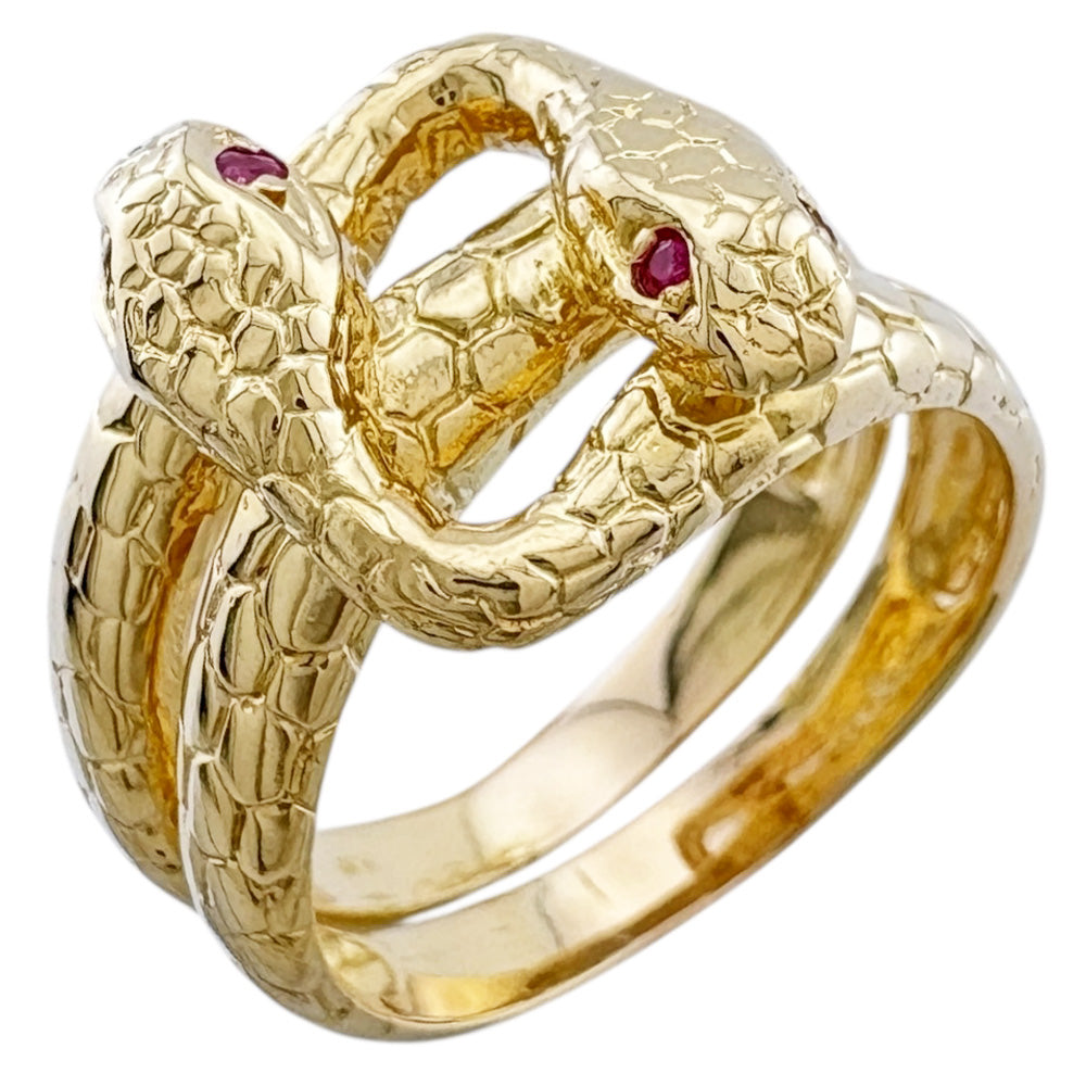 Ring Ring 18 18K Yellow Gold Ruby Women's Used - Main Image