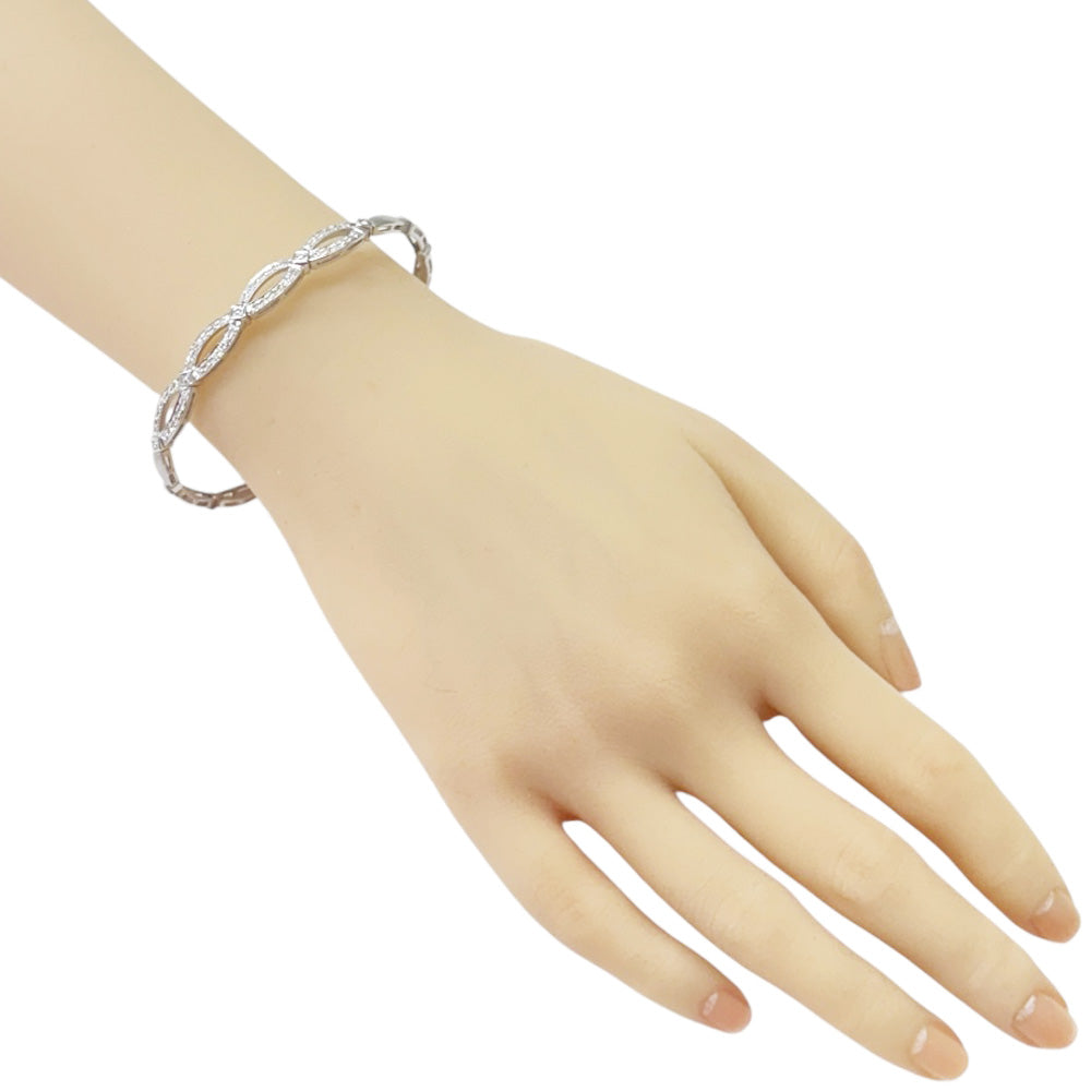 ブレスレット 18金 K18ホワイトゴールド ダイヤモンド