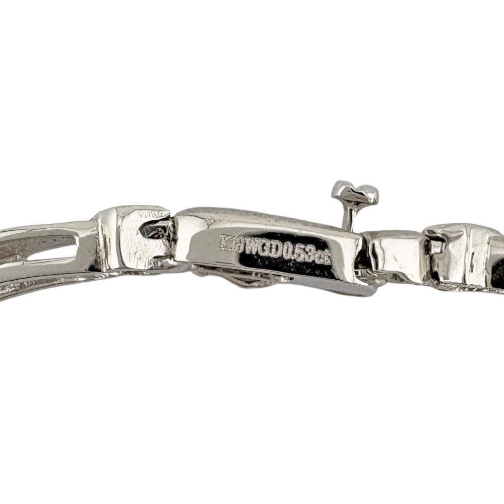 ブレスレット 18金 K18ホワイトゴールド ダイヤモンド