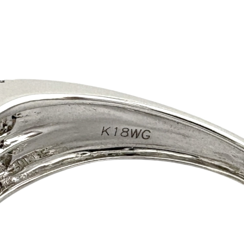 リング 指輪 12号 18金 K18ホワイトゴールド ダイヤモンド