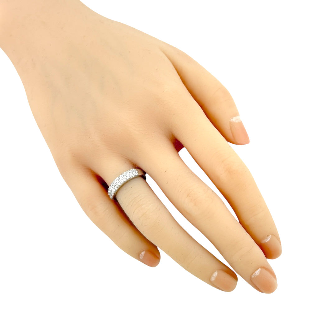 リング 指輪 8.5号 18金 K18ホワイトゴールド ダイヤモンド レディース