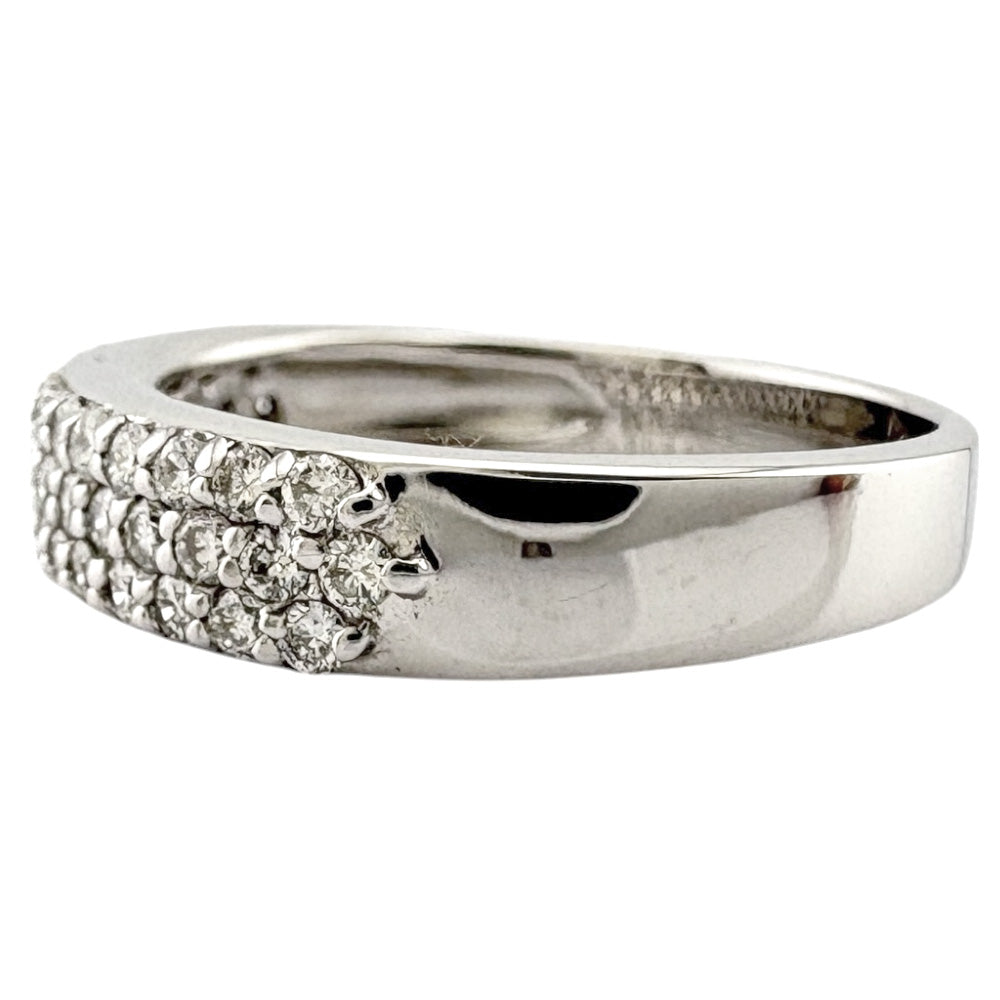 リング 指輪 8.5号 18金 K18ホワイトゴールド ダイヤモンド レディース
