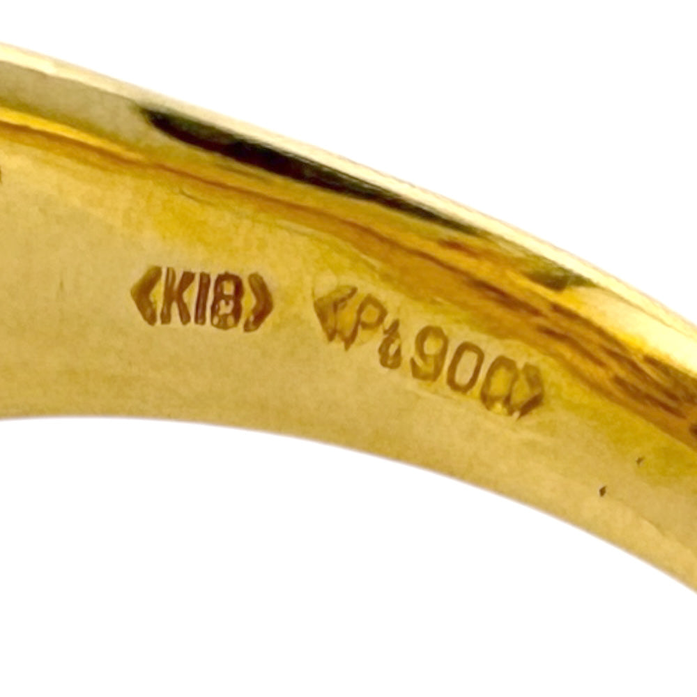 リング 指輪 15号 18金 ダイヤモンド 0.07ct レディース 中古 40