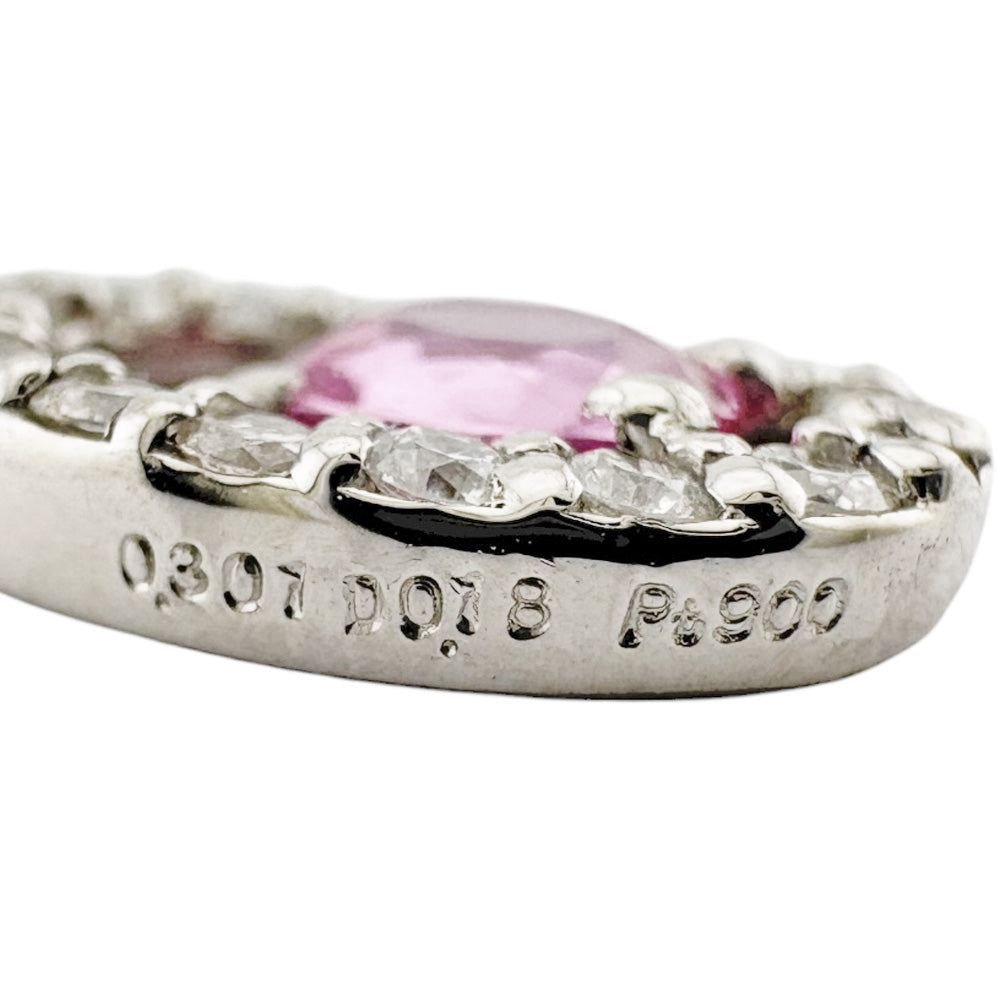 ピンクサファイア✨ダイヤモンド ネックレス　トップ プラチナ 新品仕上済 ダイヤ ピンクサファイア/ダイヤモンド プラチナネックレス