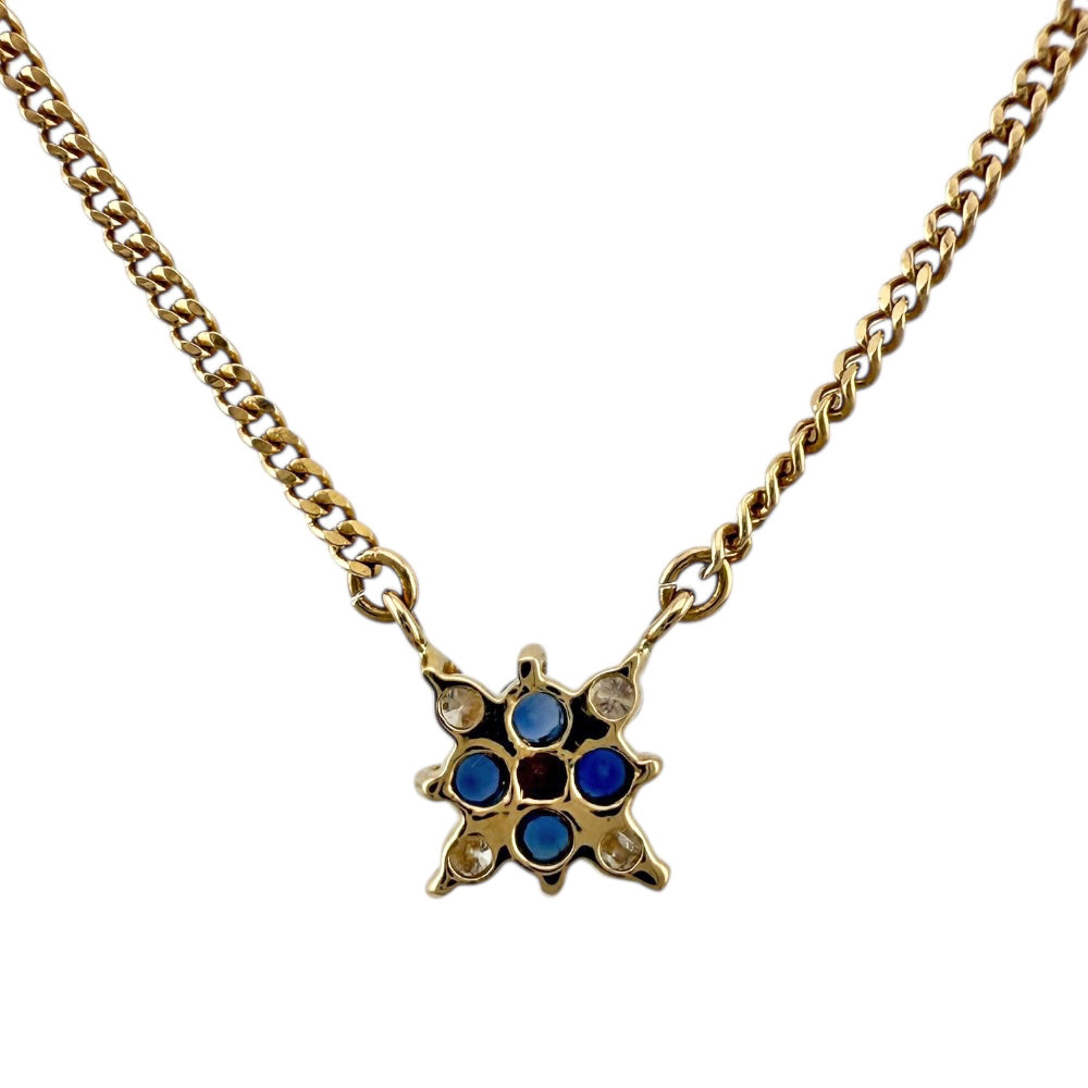 K18 18金　ペンダント　ネックレス　サファイア サファイア ネックレス 18金 K18 レディース ダイヤモンド 9月誕生石