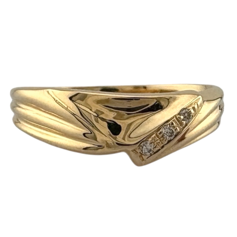 リング 指輪 12.5号 18金 K18イエローゴールド ダイヤモンド