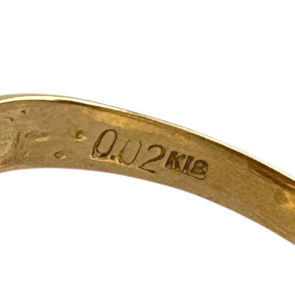 リング 指輪 12.5号 18金 K18イエローゴールド ダイヤモンド