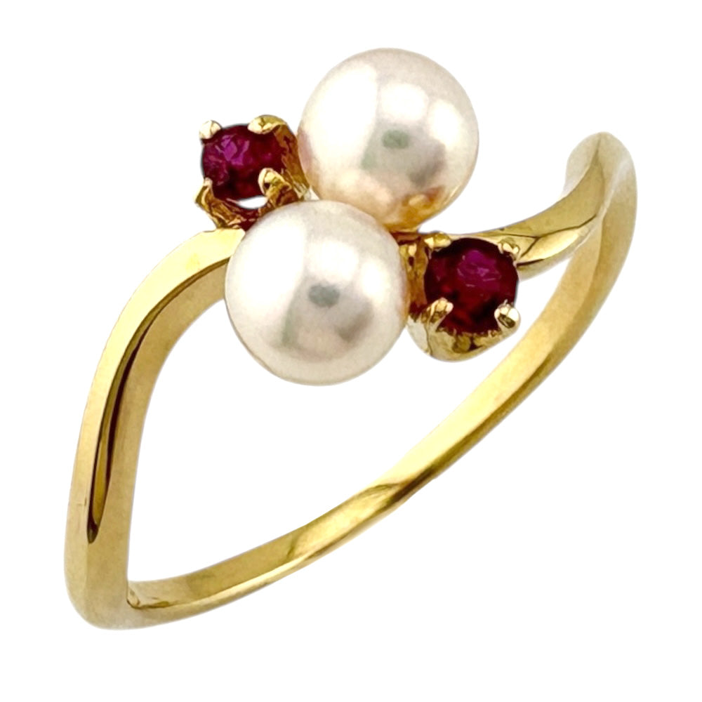 k18パール10号リング☺︎ リング 指輪 10号 18金 K18イエローゴールド パール レディース