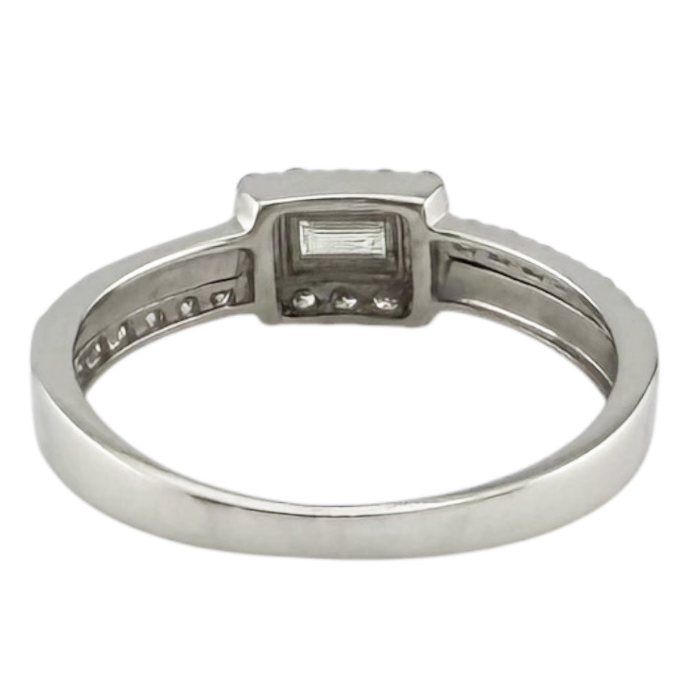 リング 指輪 12号 Pt900プラチナ ダイヤモンド 0.3ct レディース 中古
