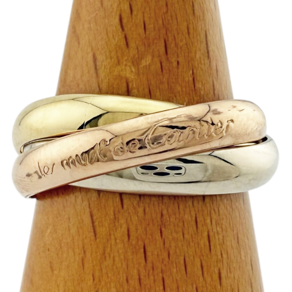 CARTIER カルティエ トリニティ リング 指輪 14号 18金 K18イエロー