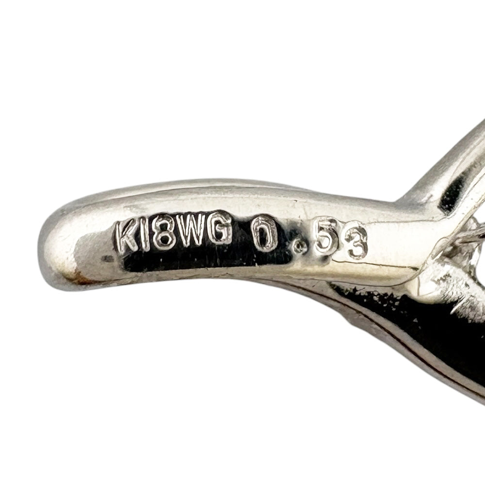 ペンダントトップ 18金 K18ホワイトゴールド ダイヤモンド 0.53ct