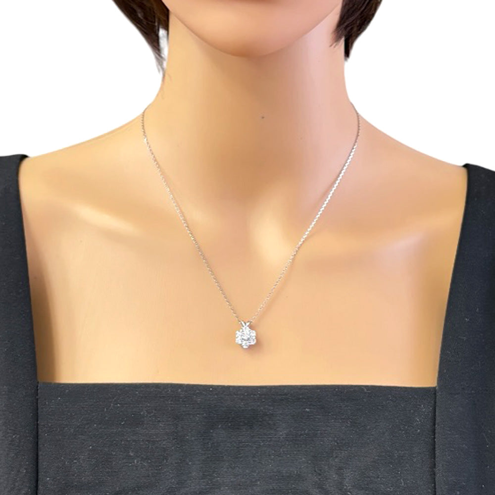 ネックレス Pt900プラチナ ダイヤモンド 1.14ct レディース 中古