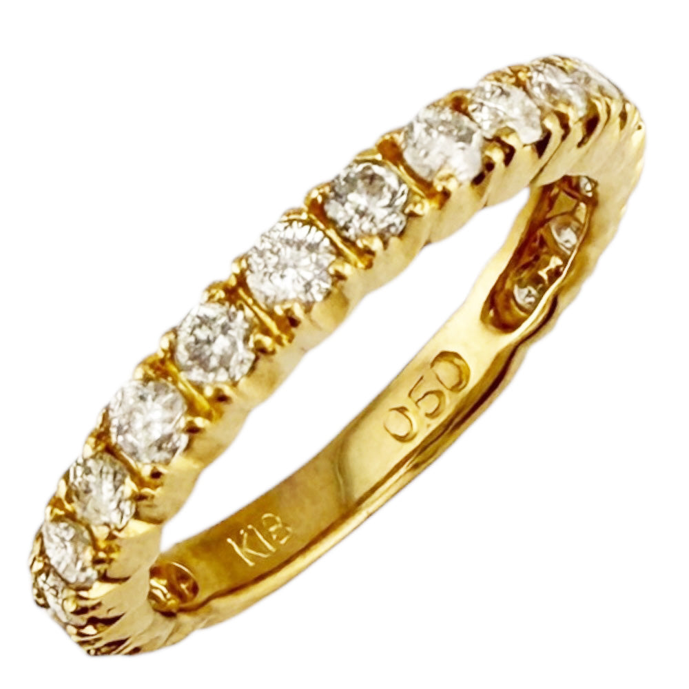 リング 指輪 5.5号 18金 K18ゴールド ダイヤモンド 0.50ct レディース