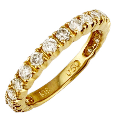 リング 指輪 5.5号 18金 K18ゴールド ダイヤモンド 0.50ct レディース