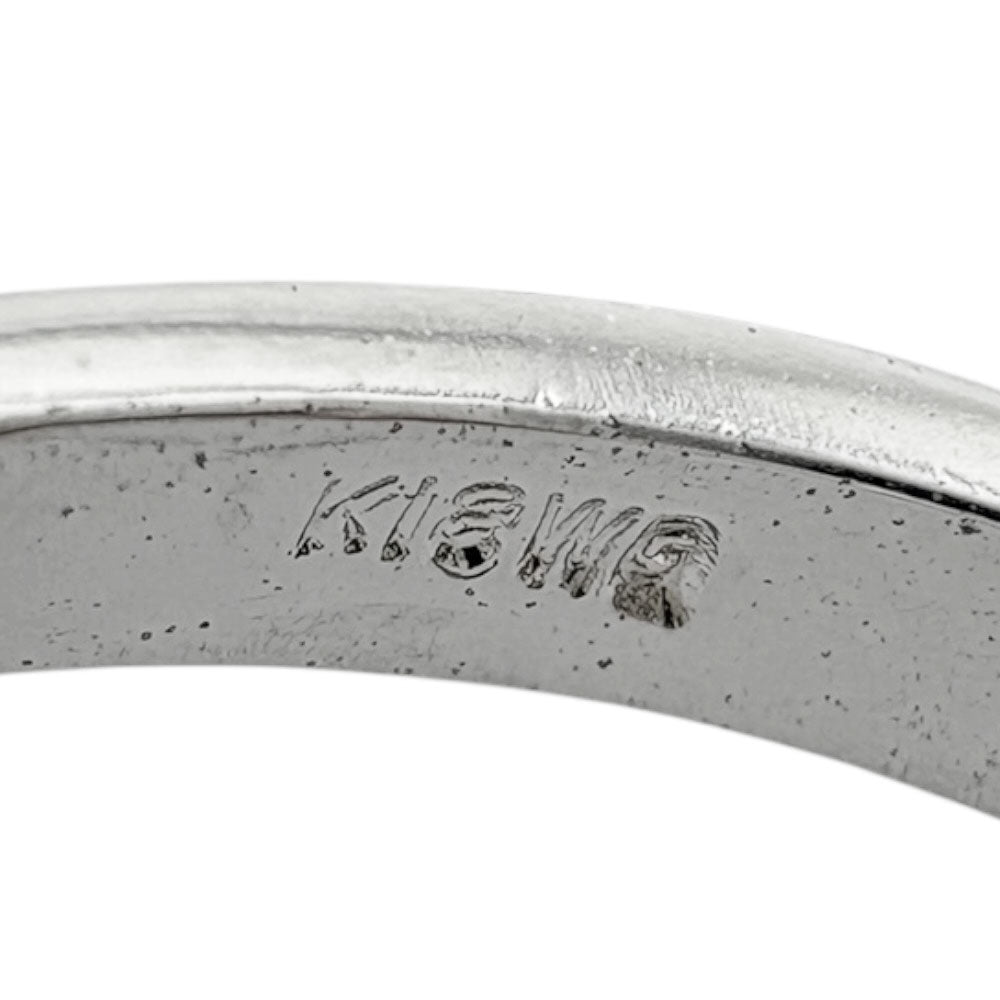 リング 指輪 13号 18金 K18ホワイトゴールド オパール レディース 中古