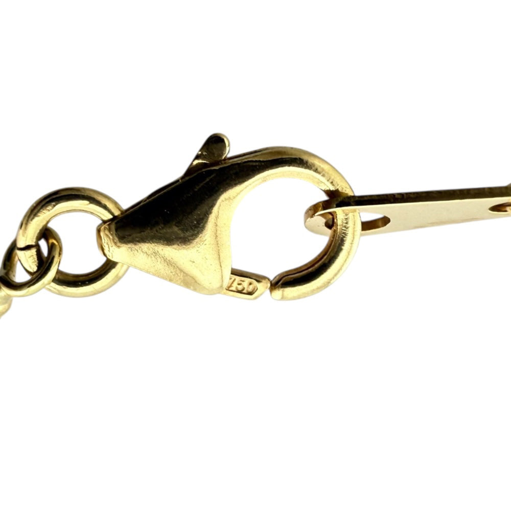 ネックレス 18金 K18イエローゴールド パール レディース 中古