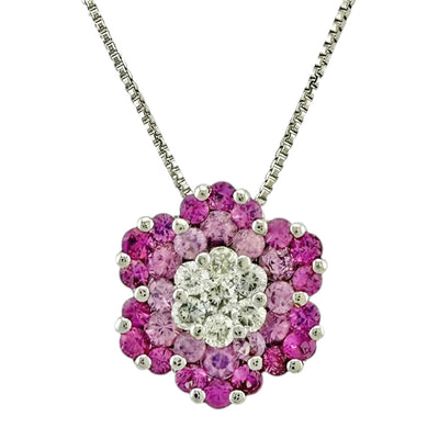 【極美品】非加熱ピンクサファイア K18YG ネックレス GL0004N140PSPG