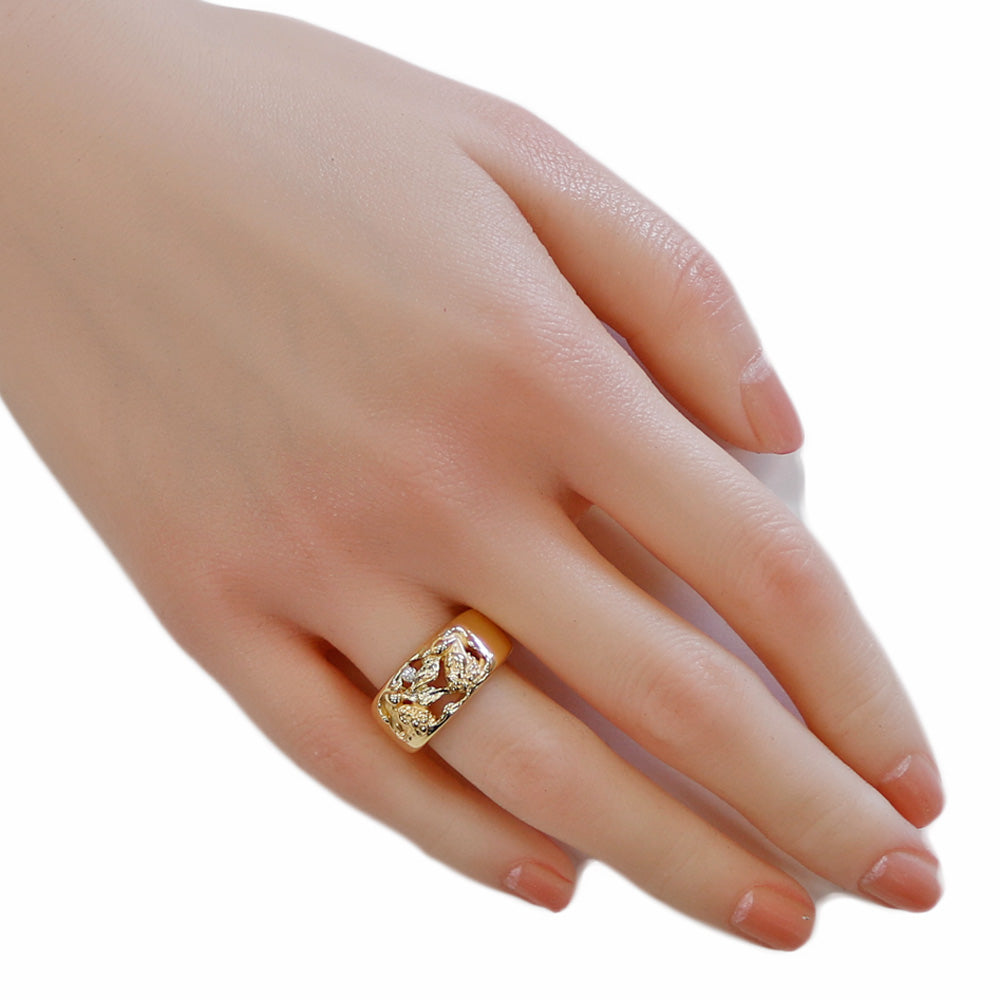 天使 リング・指輪 13.5号 18金 K18イエローゴールド ダイヤモンド  