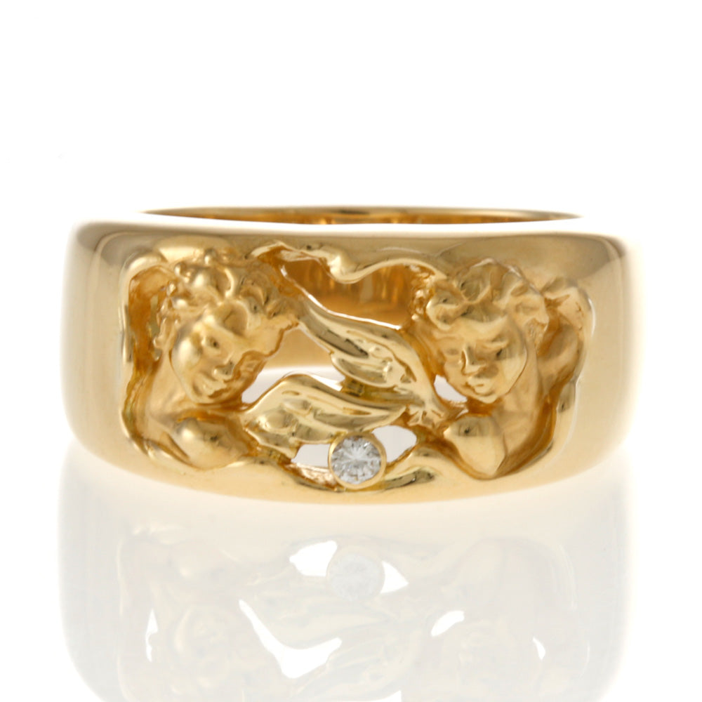 アンティーク　レトロ K18 刻印 指輪 13.5号位 総重量約3.1gほど アンティーク レトロ K18 刻印 指輪 13.5号位 総重量約3.1gほど