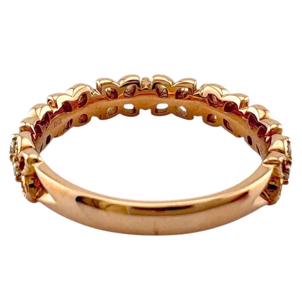 リング 指輪 10号 18金 K18ピンクゴールド ダイヤモンド レディース