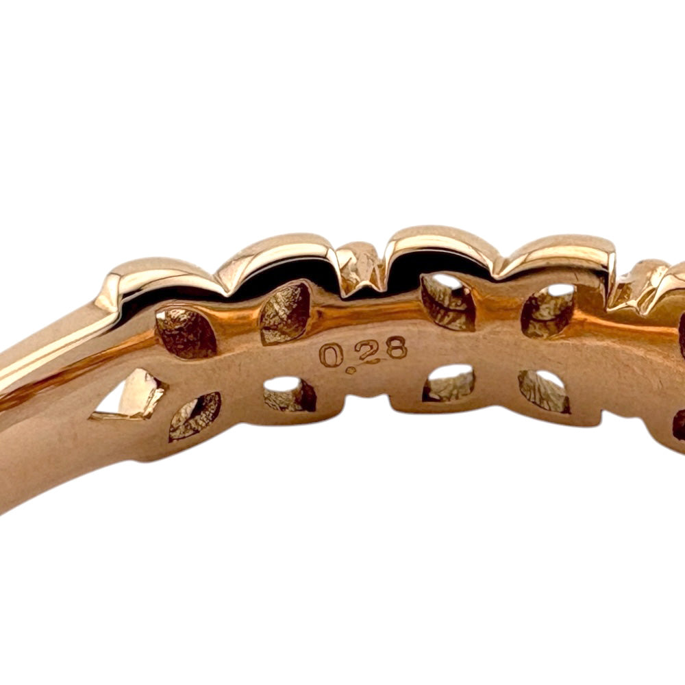 リング 指輪 10号 18金 K18ピンクゴールド ダイヤモンド レディース