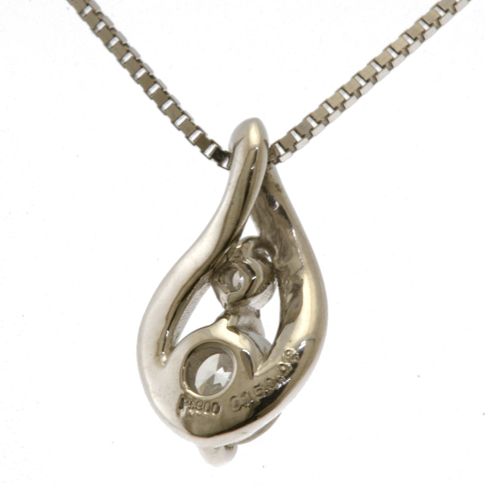 ネックレス Pt850 Pt900 プラチナ ダイヤモンド 0.15ct ダイヤモンド