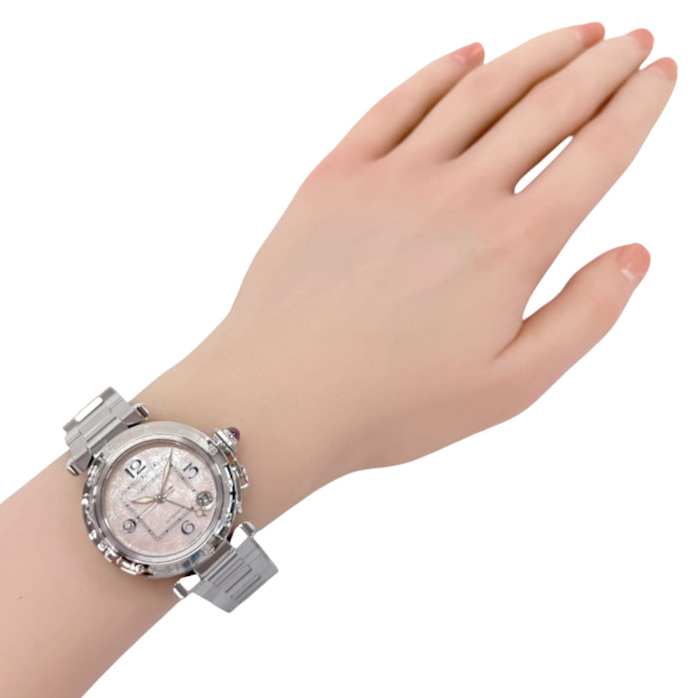 CARTIER カルティエ パシャC クロノグラフ 腕時計 ステンレススチール