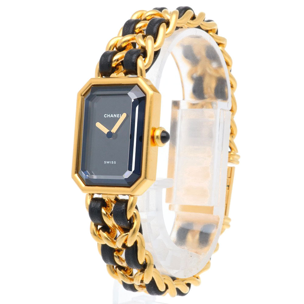 CHANEL シャネル プルミエール L 腕時計 GP H0001 クオーツ レディース