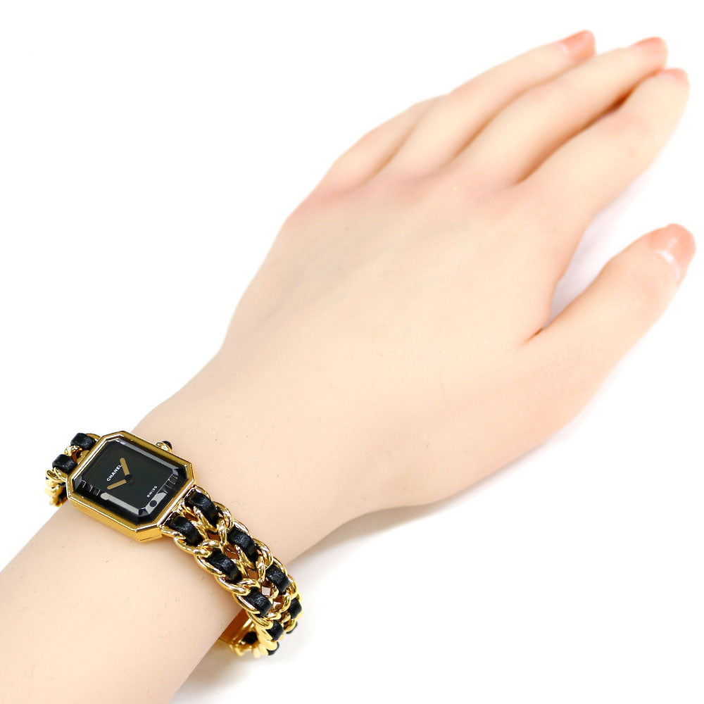 CHANEL シャネル プルミエール L 腕時計 GP H0001 クオーツ レディース