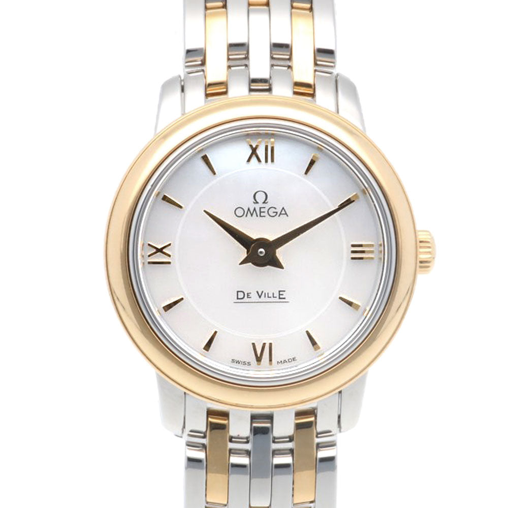 341 OMEGA DeVille 時計 レディース スクエア 手巻き ゴールド