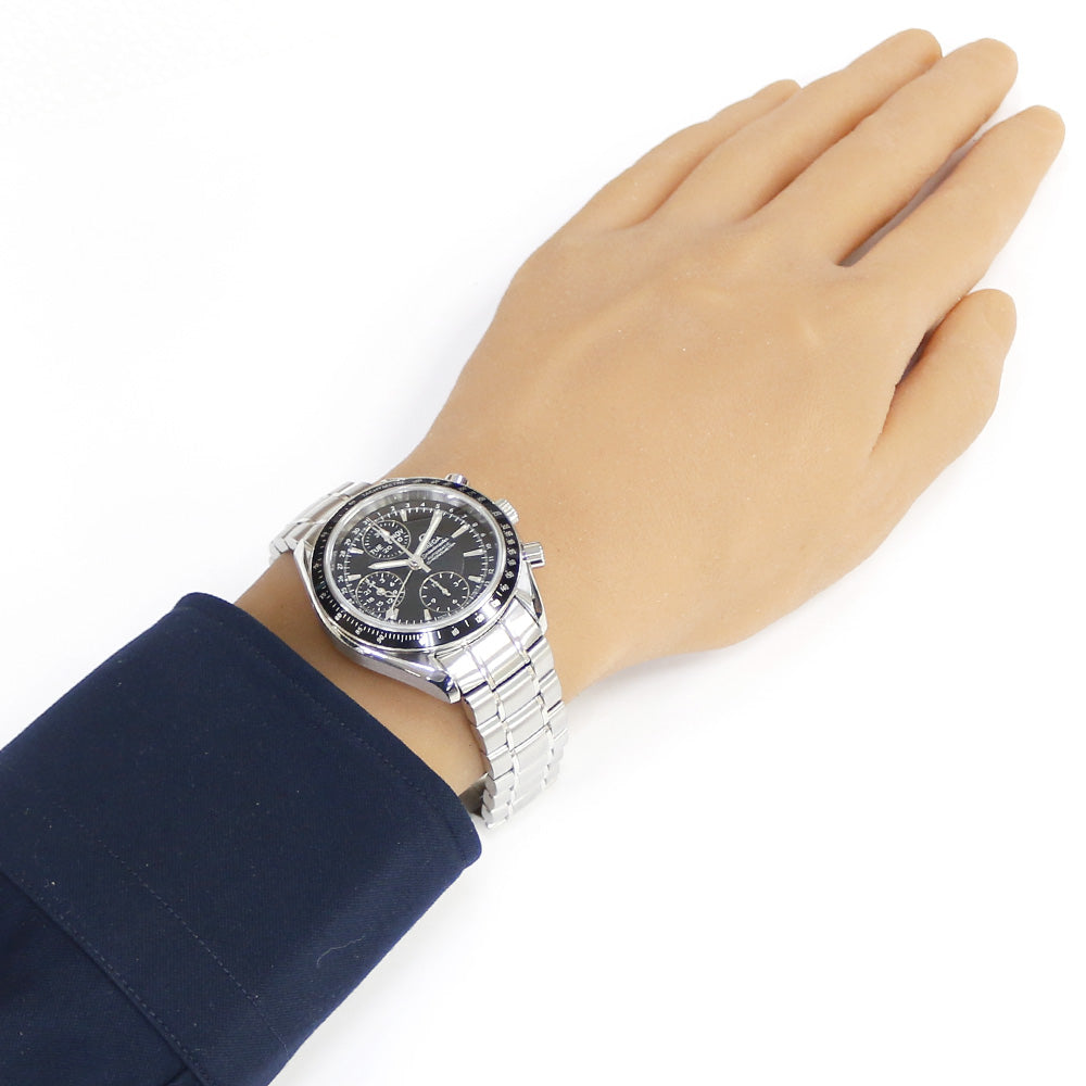 オメガ　OMEGA 自動巻き腕時計 ステンレススチール 黒文字盤 OH済】【正規品】オメガ ダイナミック デイト 自動巻き 黒文字盤