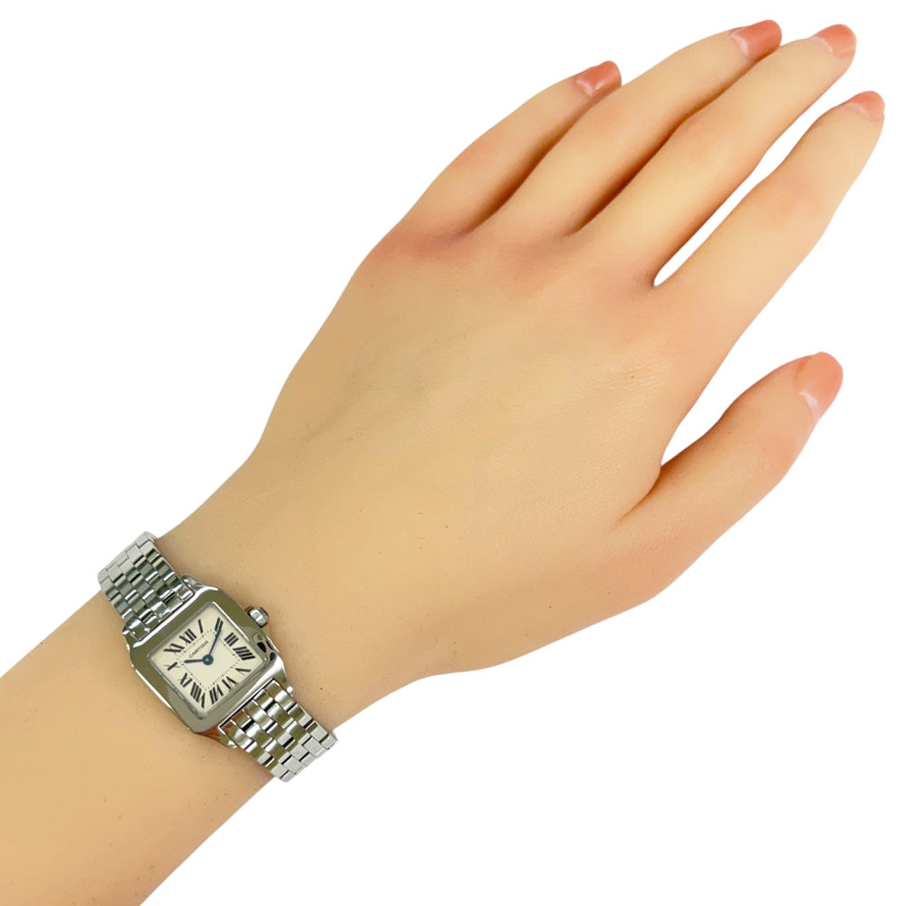 CARTIER カルティエ サントス ドゥモワゼル SM 腕時計 ステンレス