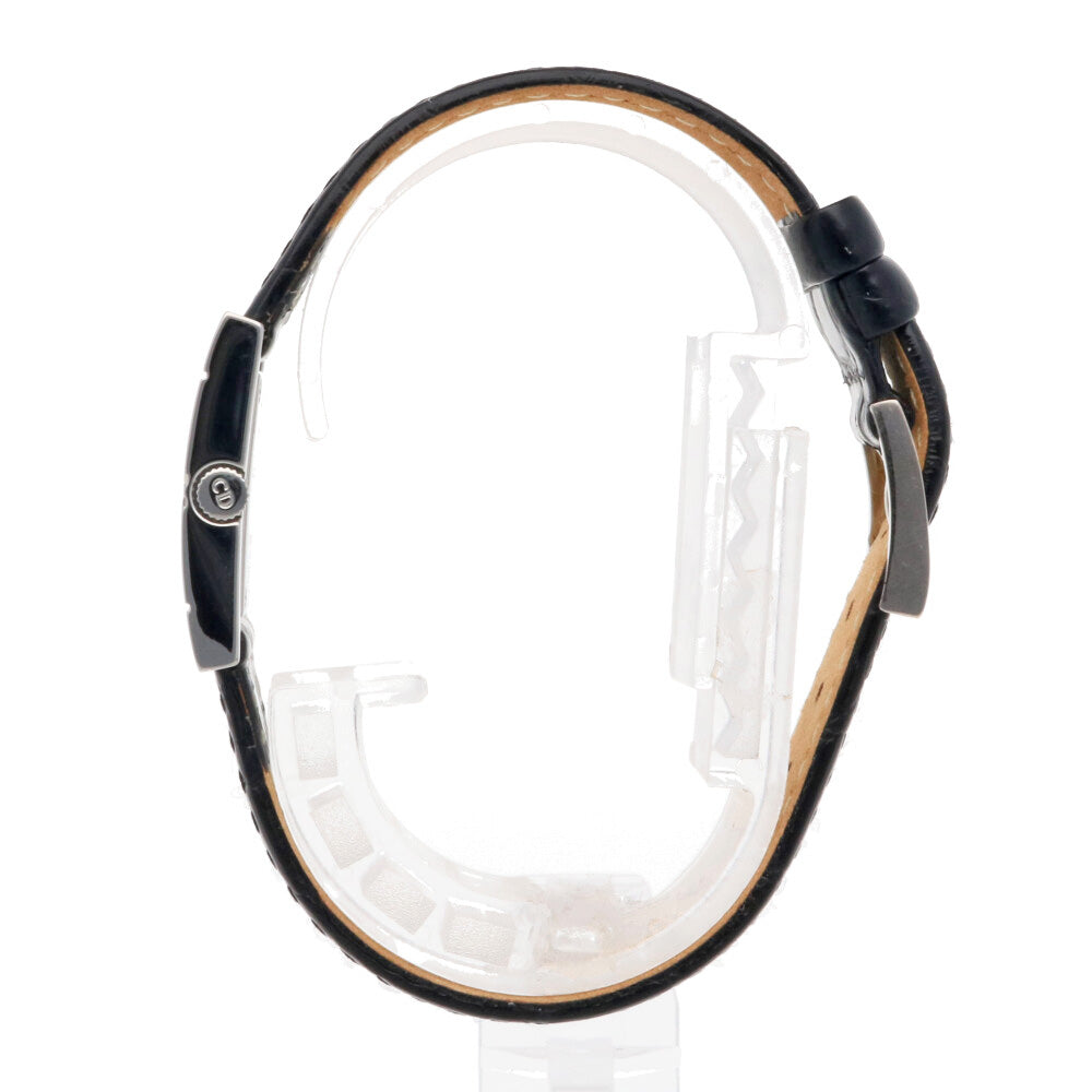 Dior ディオール D82-100 クールカレ SS ブラック文字盤 腕時計 Christian Dior - Dior ディオール D82-100 クールカレ SS ブラック