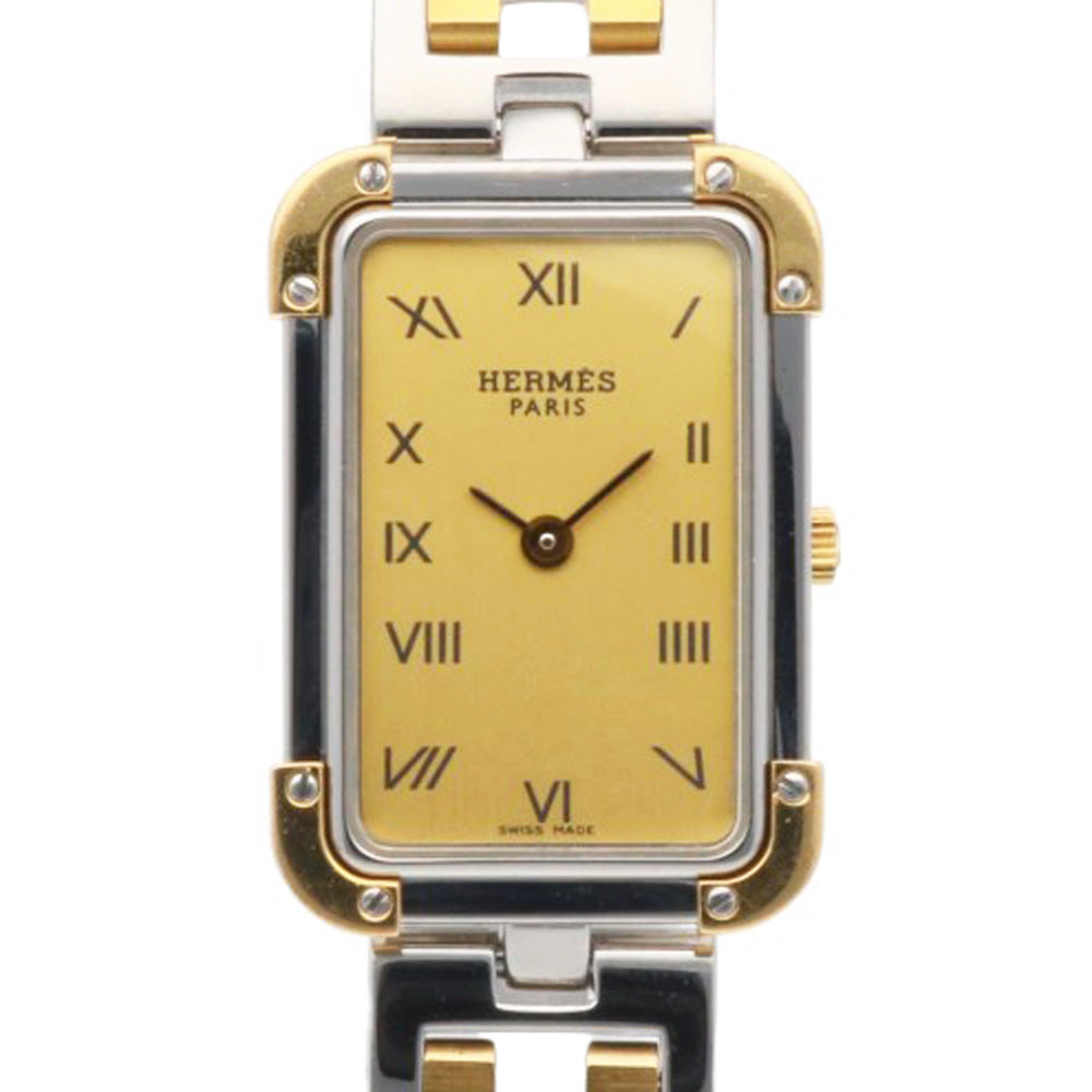 HERMES Croazur Watch Stainless Steel CR1.220 Quartz Repolished