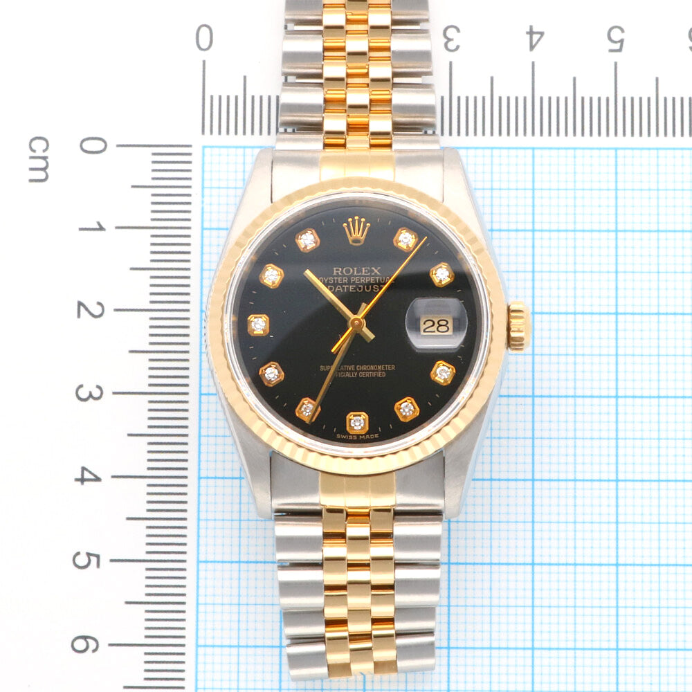 ロレックス★３コマ★16233G★ROLEX 16233G シャンパン ROLEX（ロレックス）デイトジャスト 10P