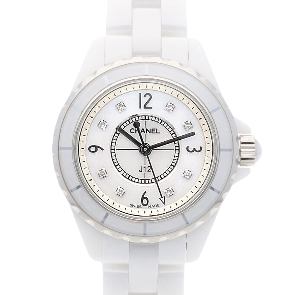 CHANEL J12 Watch White Ceramic H2570 Quartz Ladies Year Warranty Used - Main Image