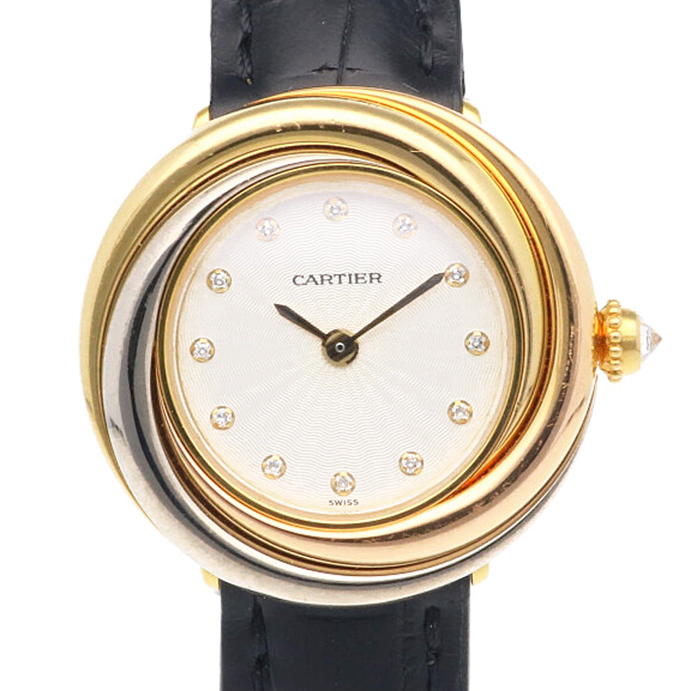 CARTIER カルティエ トリニティ 腕時計 18金 K18イエローゴールド 2357 クオーツ レディース 1年保証 中古