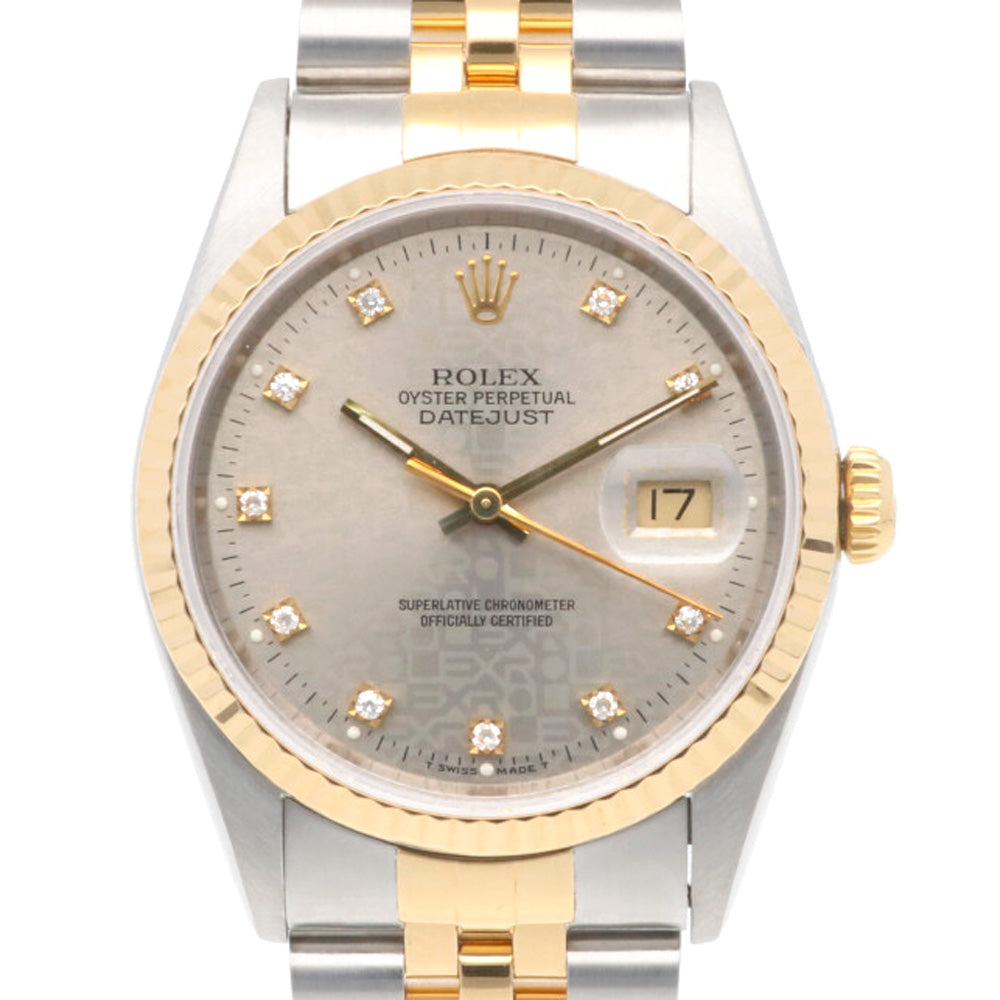 ロレックス★３コマ★16233G★ROLEX 16233G シャンパン ROLEX（ロレックス）デイトジャスト 10P
