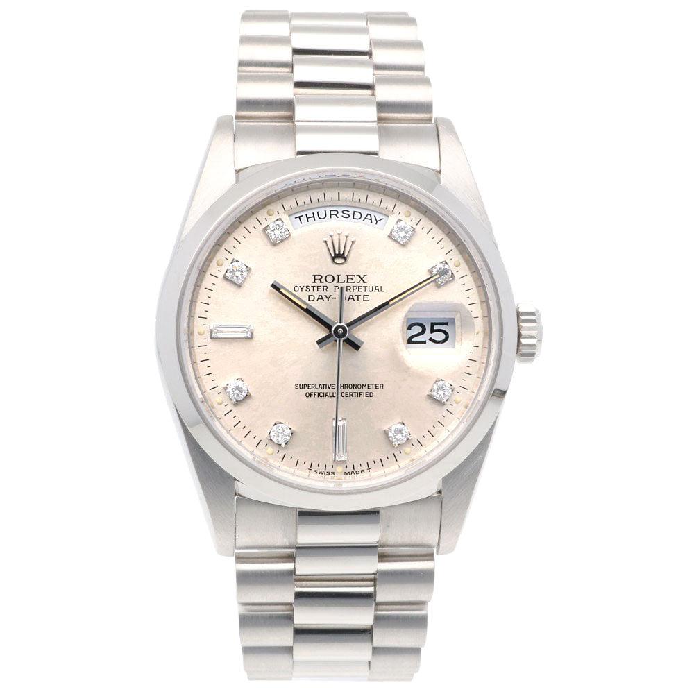 ROLEX Rolex Day-Date Oyster Perpetual Watch Pt950 Platinum 18206A