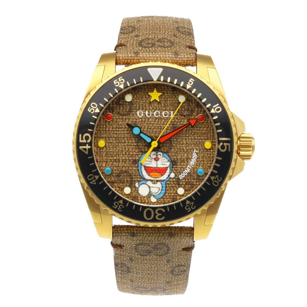 GUCCI Gucci Dive Doraemon Watch GP Quartz Unisex year warranty used
