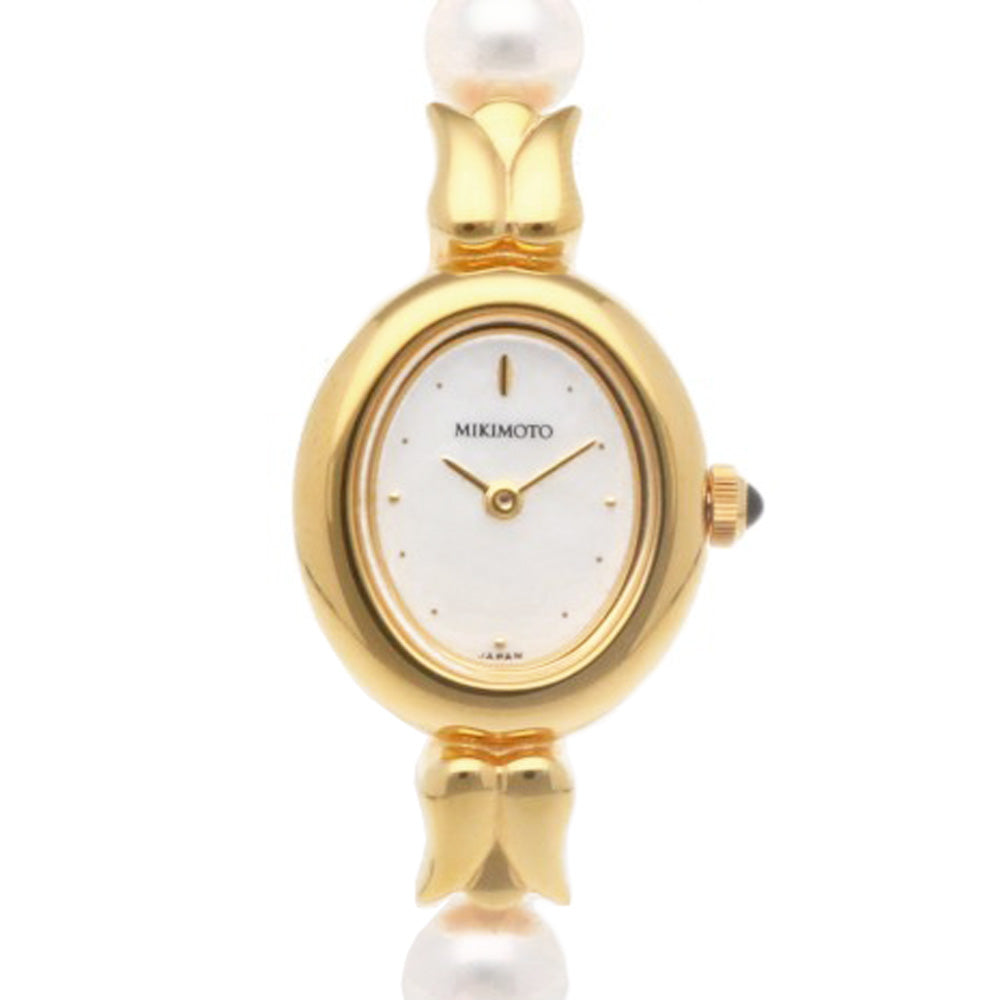 MIKIMOTO ミキモト 腕時計 GP 1E20-3041 クオーツ レディース 1年保証