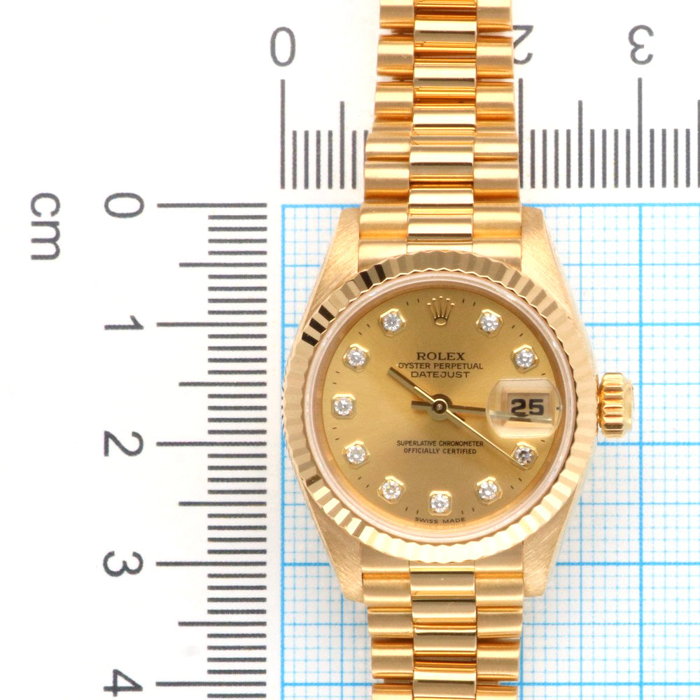 ROLEX Datejust Oyster Perpetual Watch 18K K18 Yellow Gold 69178G