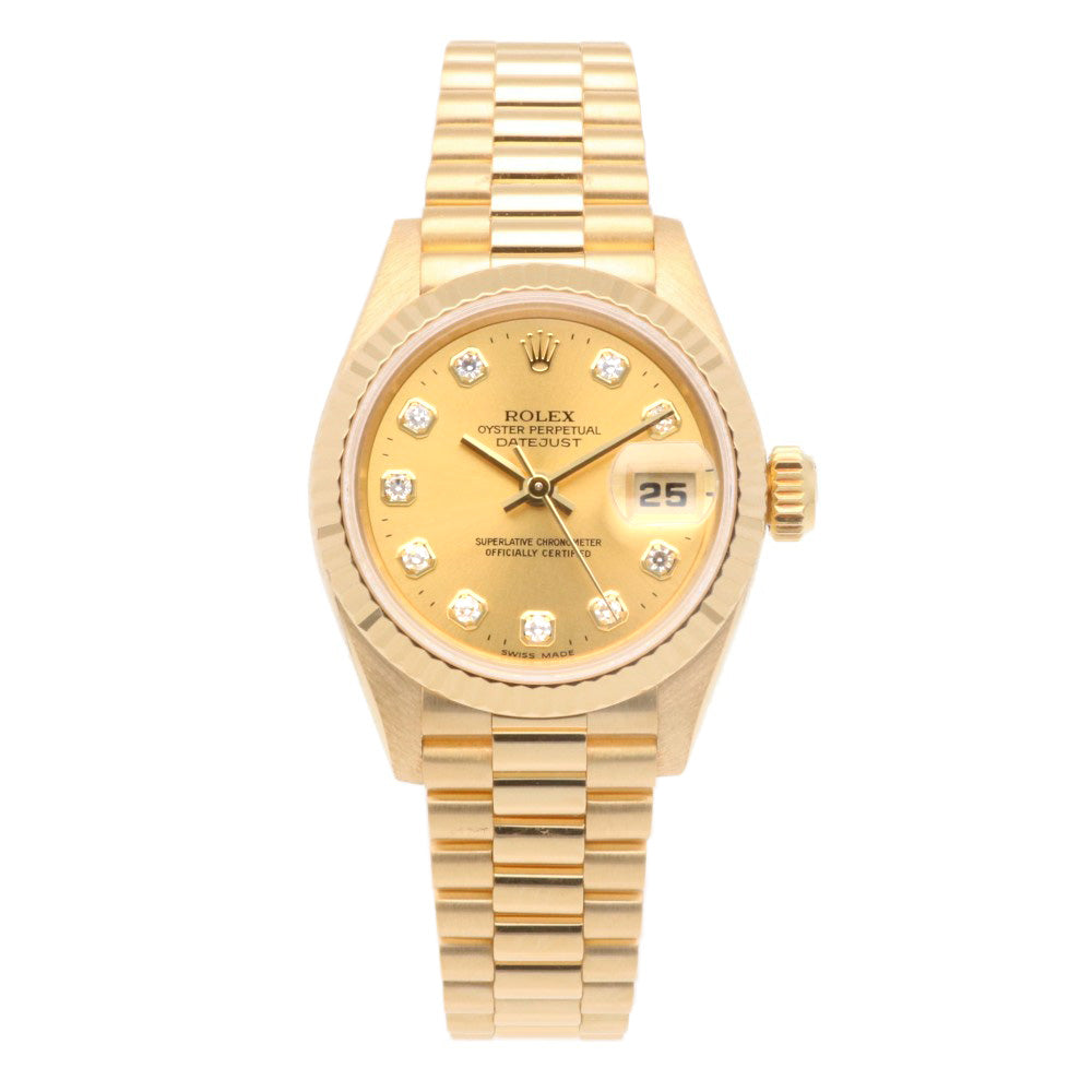 希少　新品　ROLEX デイトジャスト　掛け時計　ゴールド ロレックス デイトジャスト 36 ウォッチ：オイスタースチール