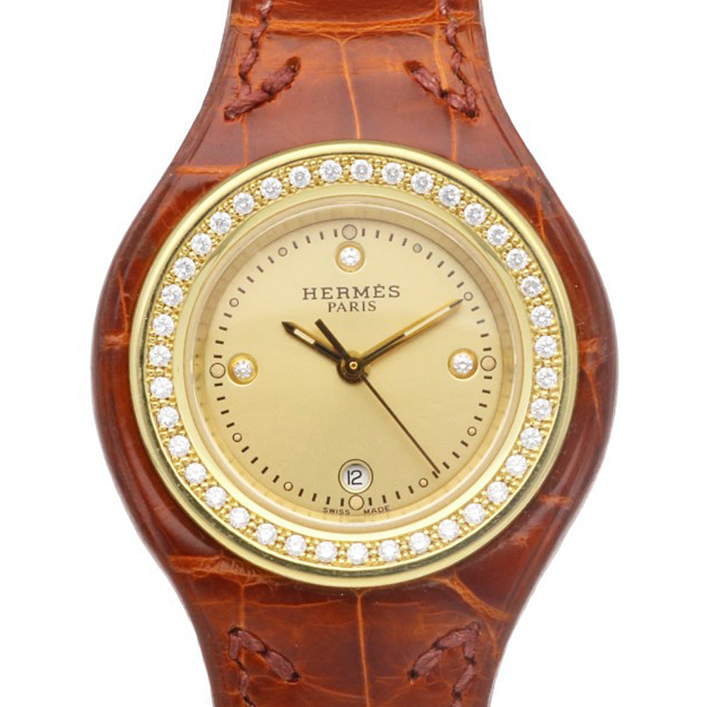 HERMES エルメス　時計 アーネ HERMES エルメス アーネ 腕時計 18金 K18イエローゴールド HA1.286