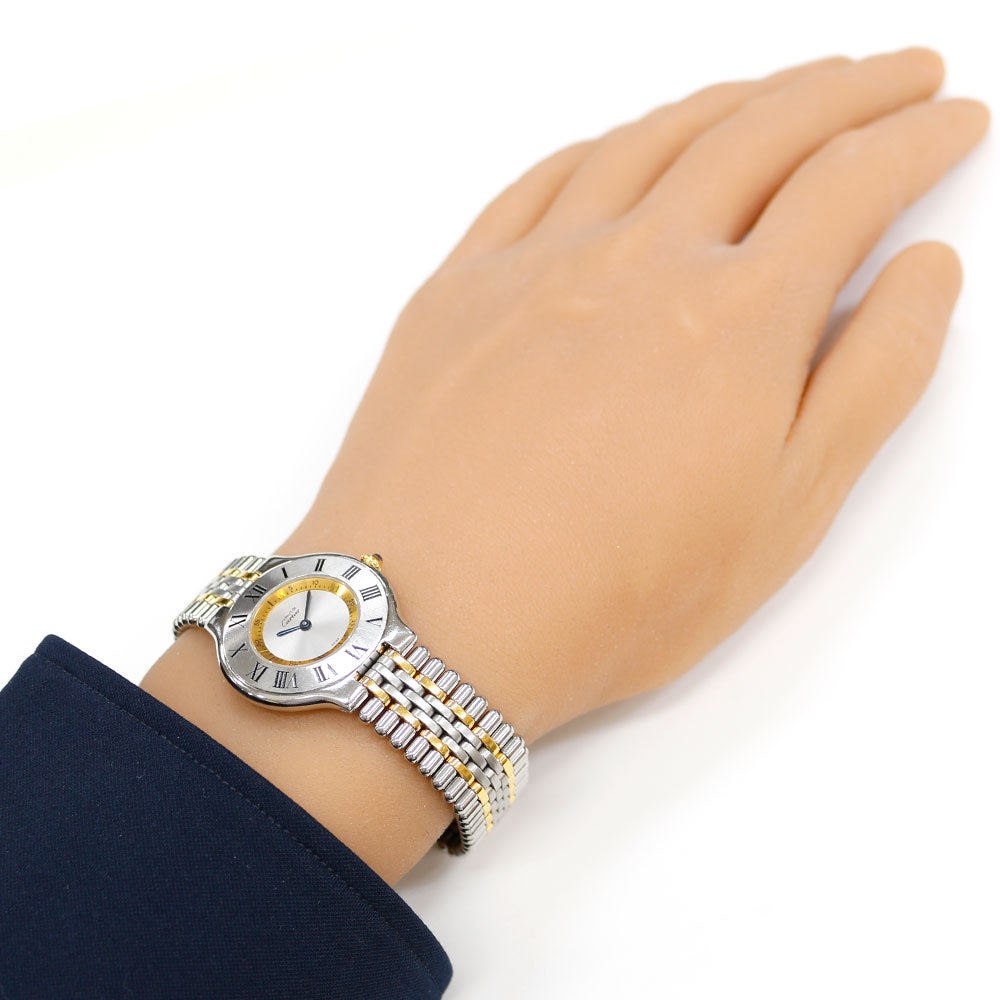 Cartier カルティエ マスト21 腕時計 箱・説明書・コマ付き T.801  