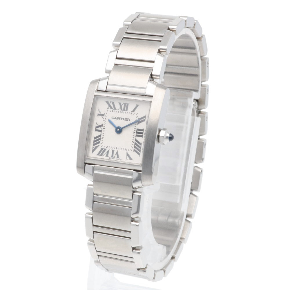 【美品】カルティエ タンク フランセーズ Cartier ステンレススチール 箱 Cartier カルティエ タンクフランセーズ SM 腕時計 時計