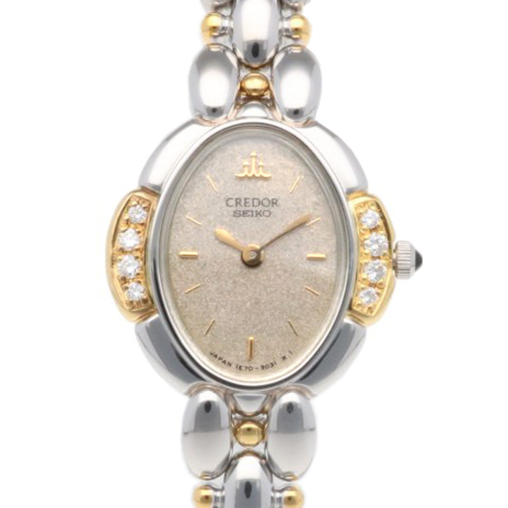 CREDOR SEIKO Watch Stainless Steel 1E70-3040 Quartz Women's 1 Year