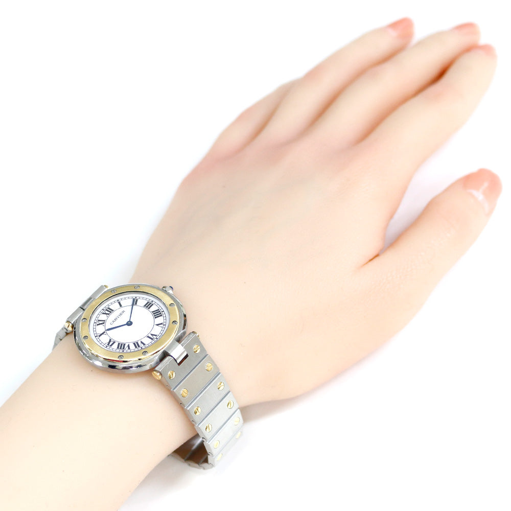 美品CARTIER / カルティエ サントス ヴァンドームレディース クォーツ CARTIER カルティエ サントス ヴァンドーム 腕時計 ステンレススチール